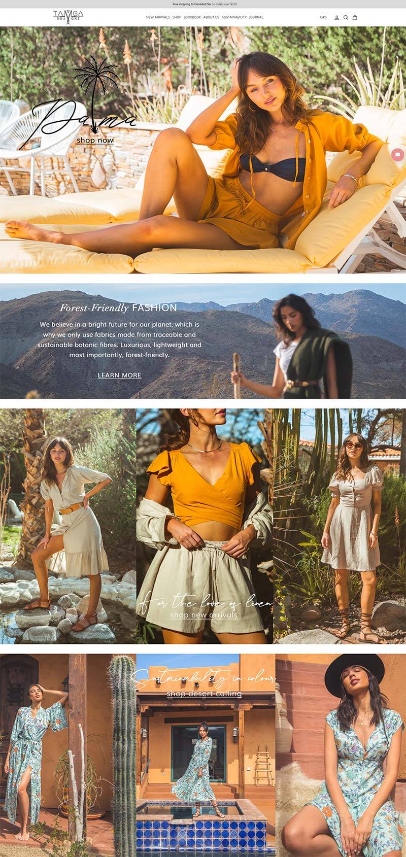 TAMGA Designs 加拿大时尚设计女装品牌购物网站
