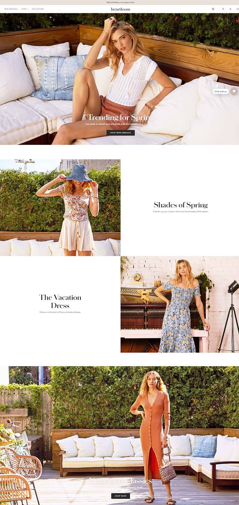 Heartloom 美国奢华女装品牌购物网站