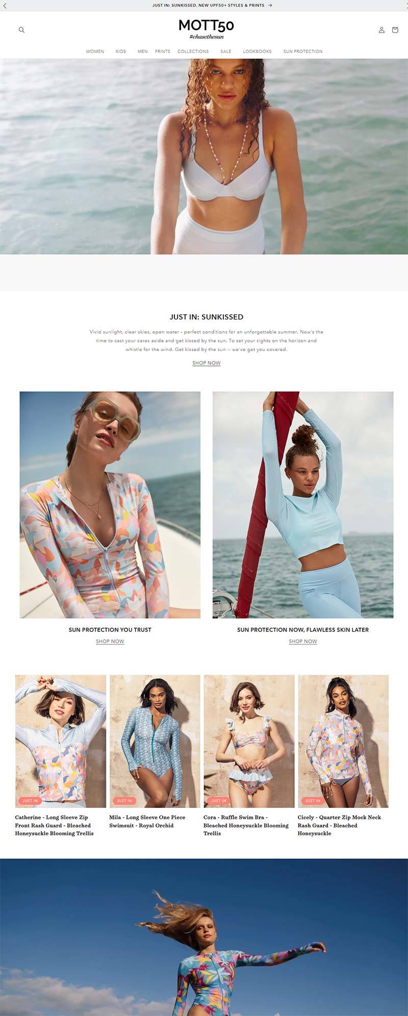 Mott50 美国时尚防晒泳装品牌购物网站