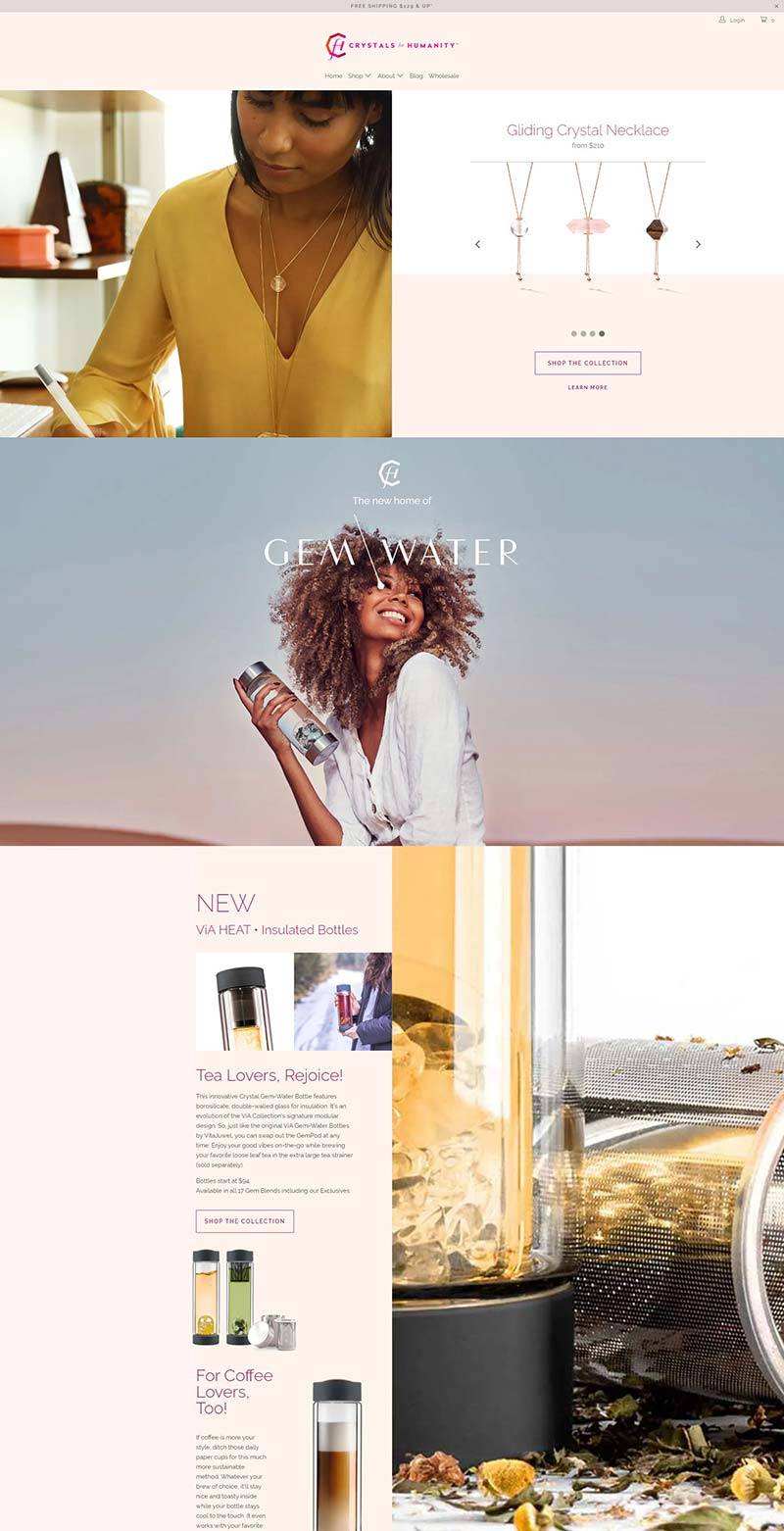 Gem-Water 美国时尚水晶饰品购物网站