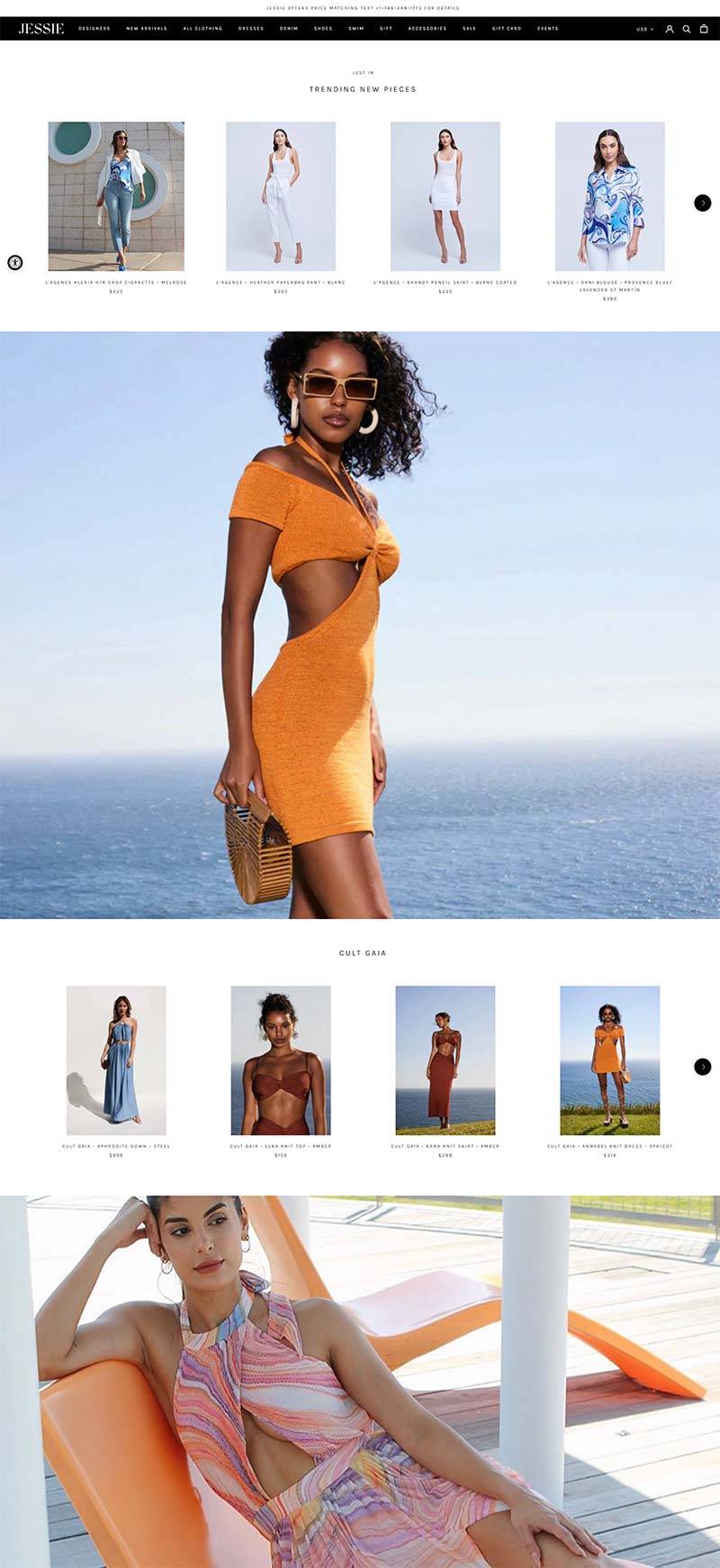 Jessie Boutique 美国设计师女装鞋服购物网站