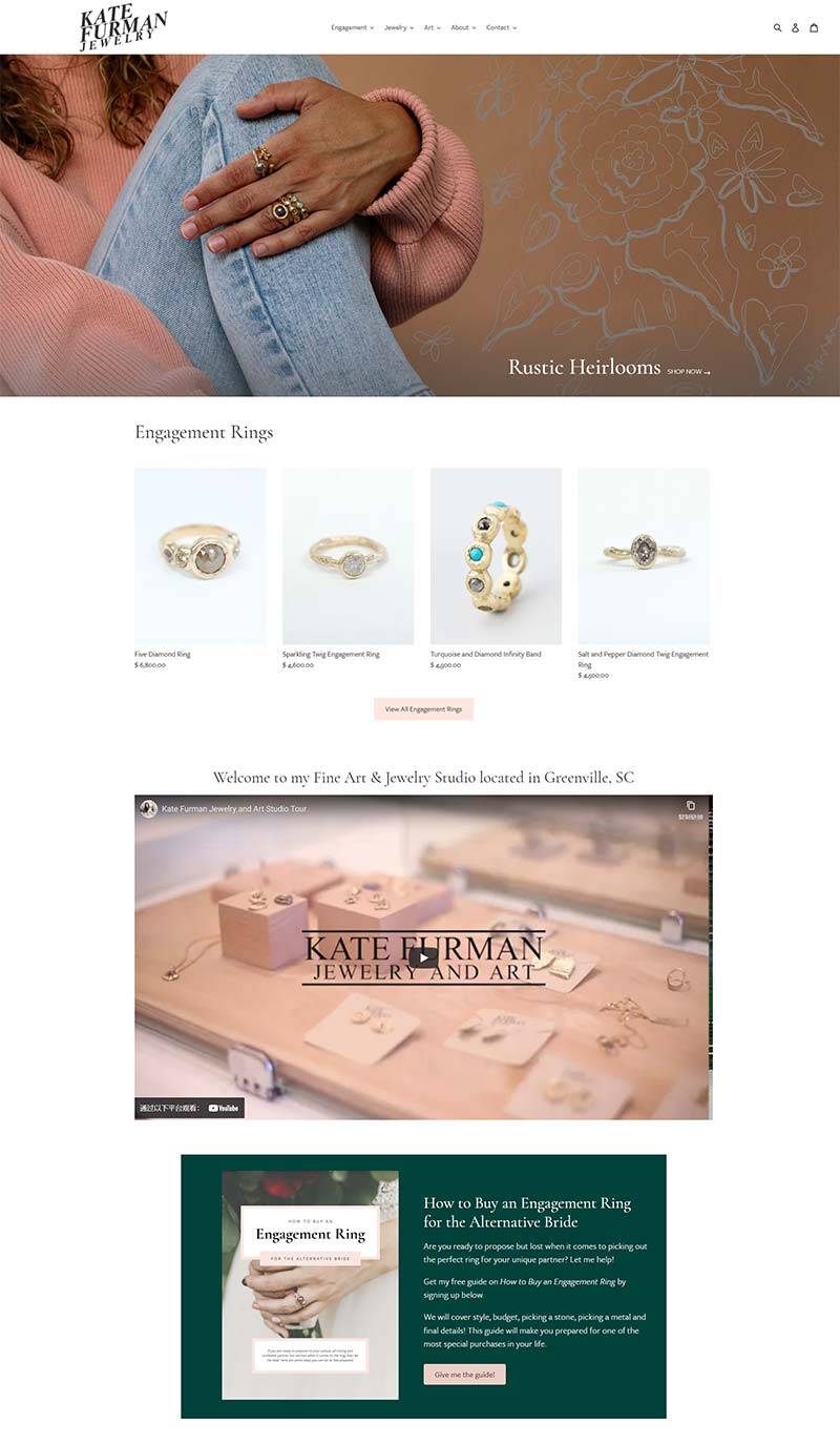 Kate Furman Jewelry 美国设计师珠宝品牌购物网站