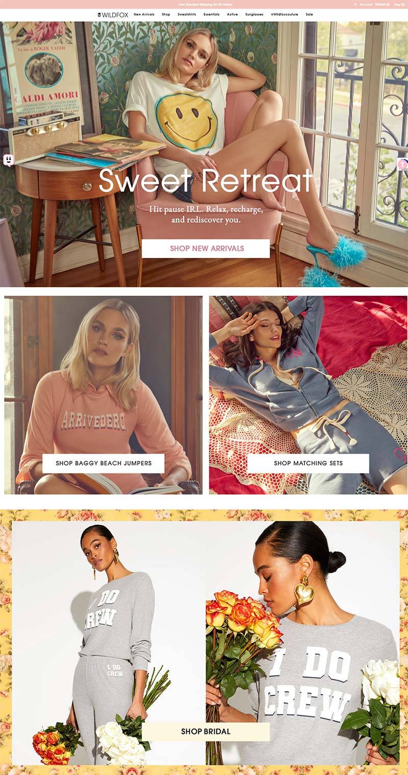Wildfox 美国休闲女性时尚品牌购物网站