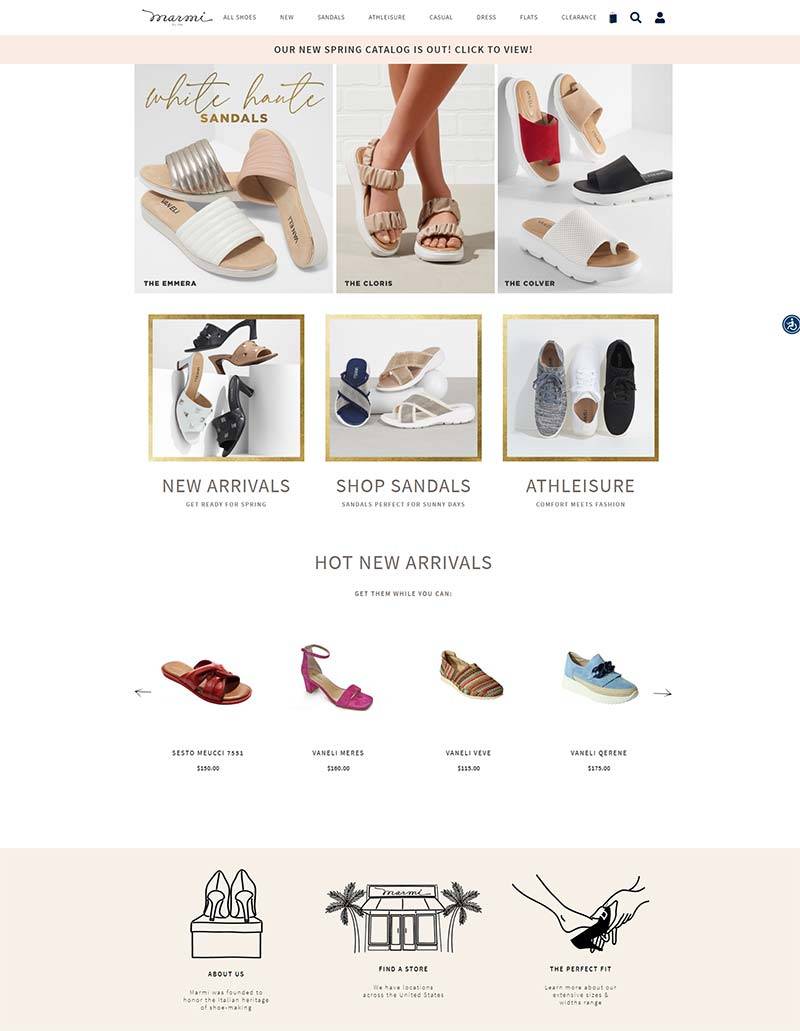 Marmi Shoes 美国时尚风格女鞋品牌购物网站