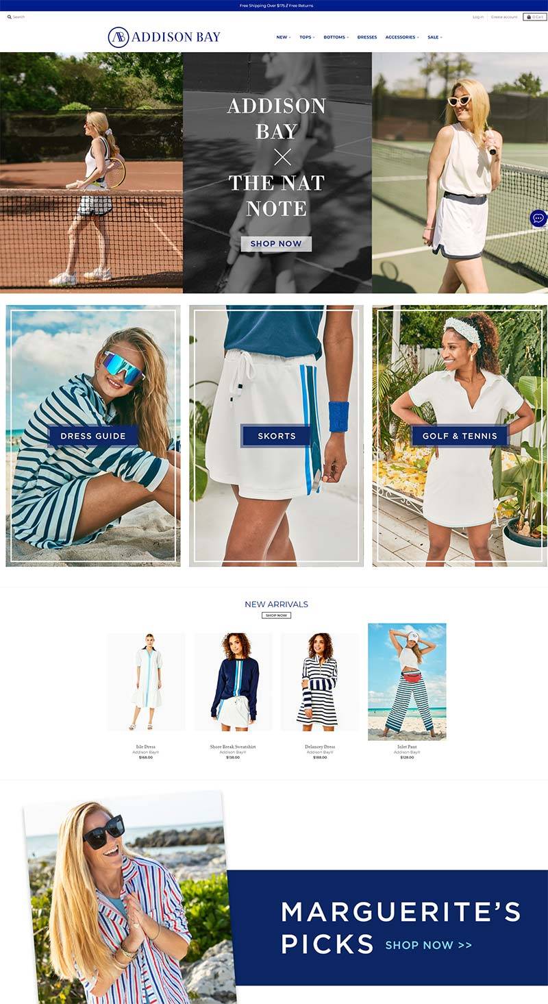 Addison Bay 美国休闲运动女装品牌购物网站