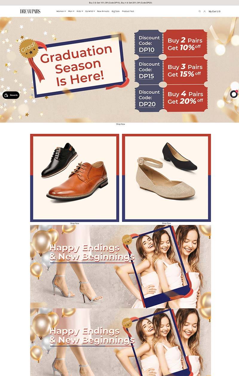 Dream Pairs 美国时尚鞋履品牌购物网站