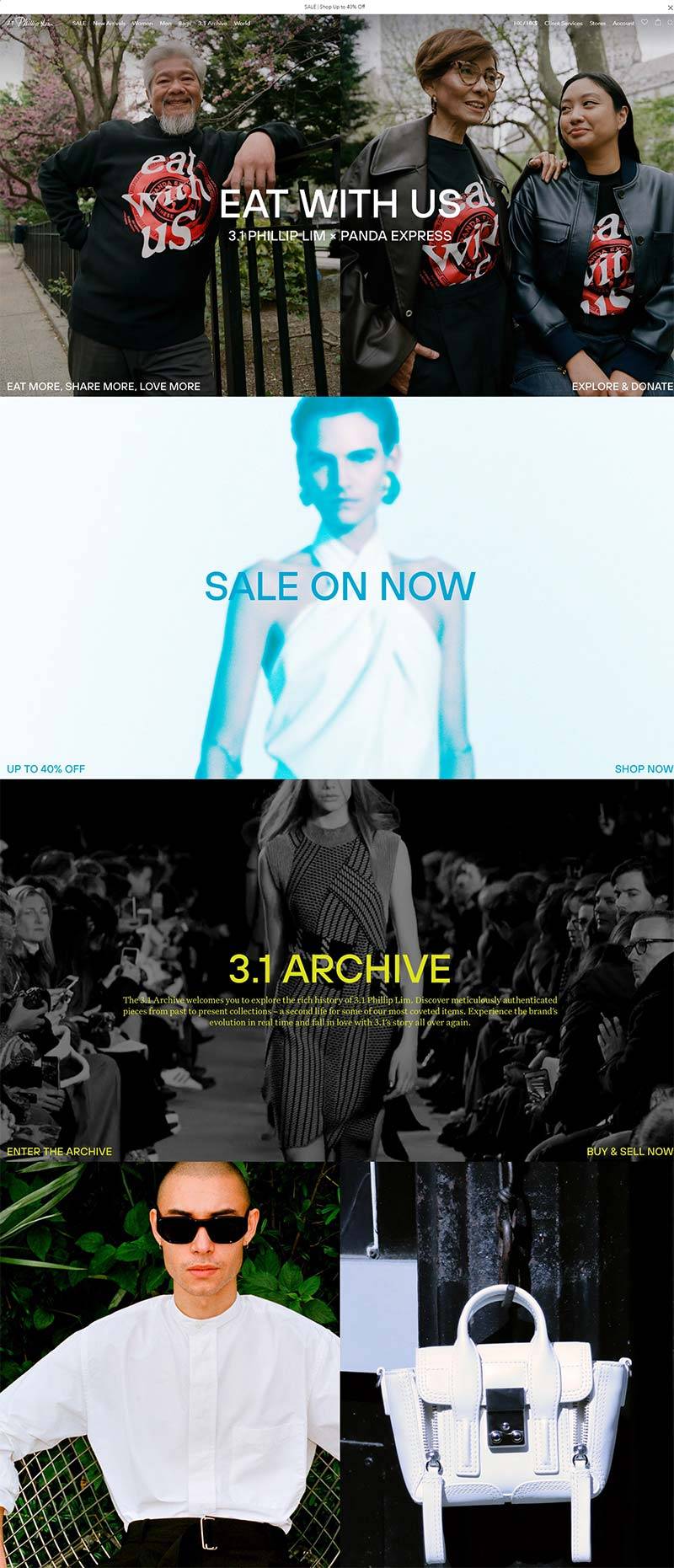 3.1 Phillip Lim 美国设计师时装品牌购物网站