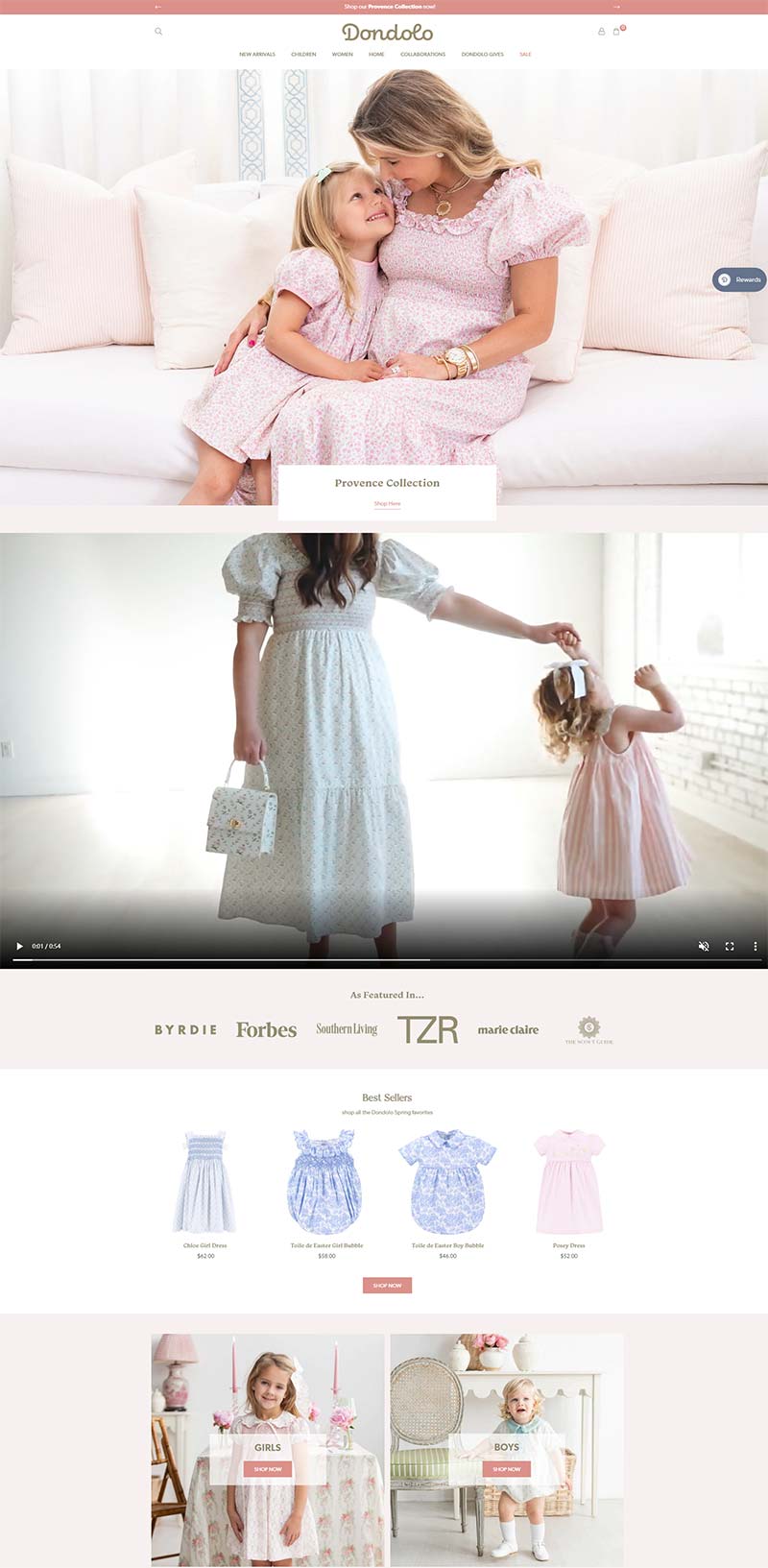 Dondolo 美国奢华母婴生活产品购物网站