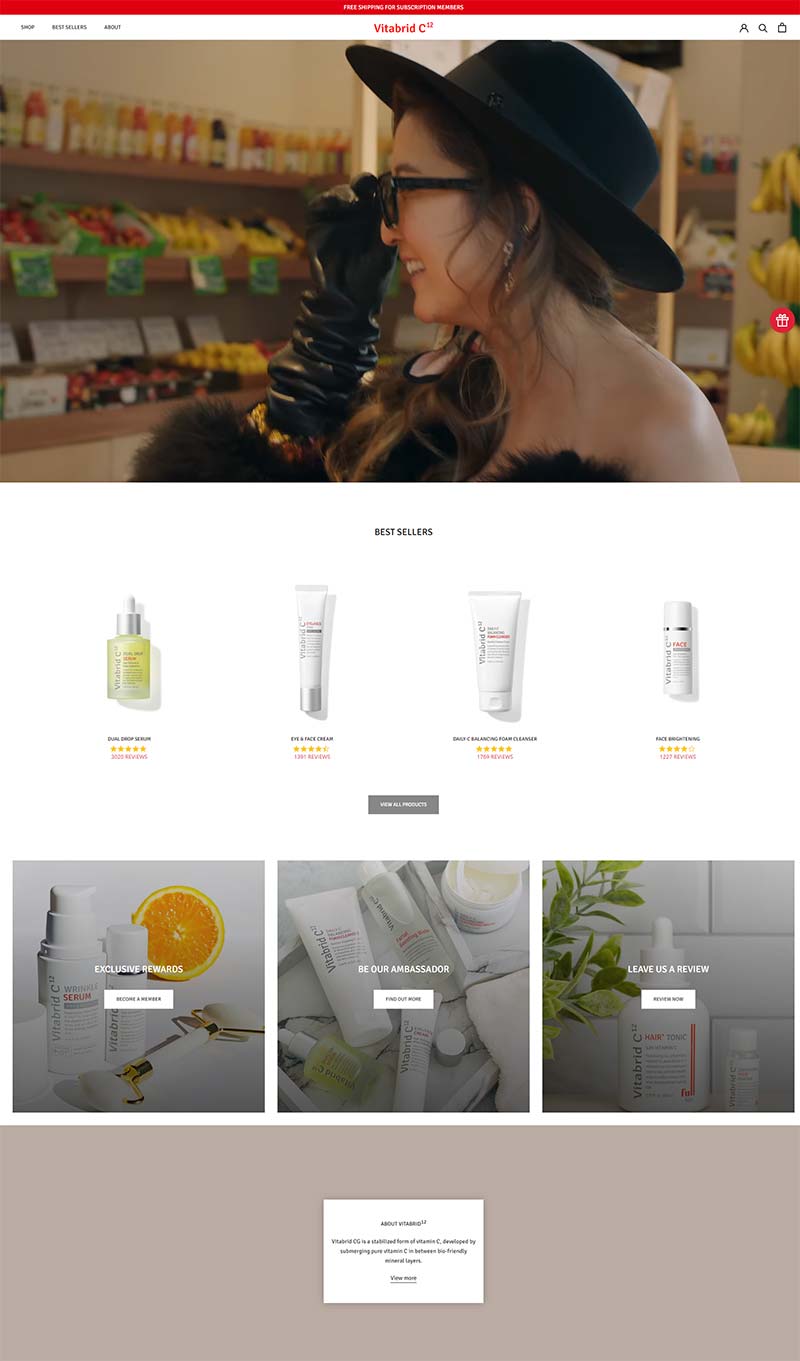 Vitabrid 美国活性维生素护肤品牌购物网站