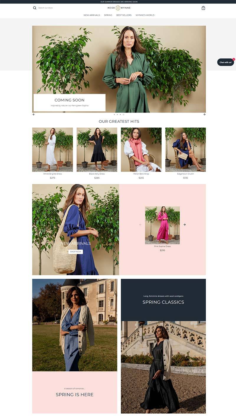 Heidi Wynne 美国小众女装配饰品牌购物网站