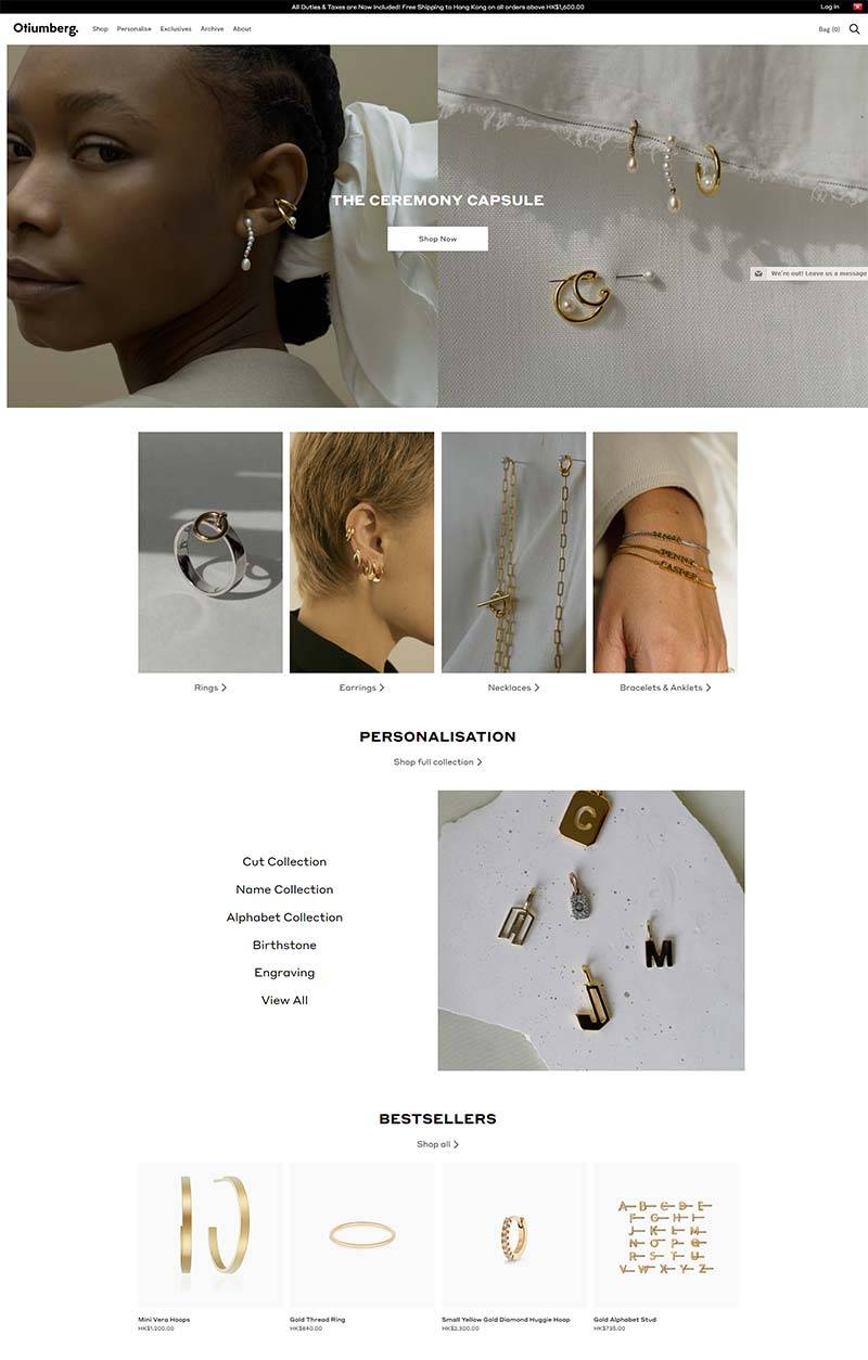 Otiumberg 英国精品珠宝品牌海淘网站