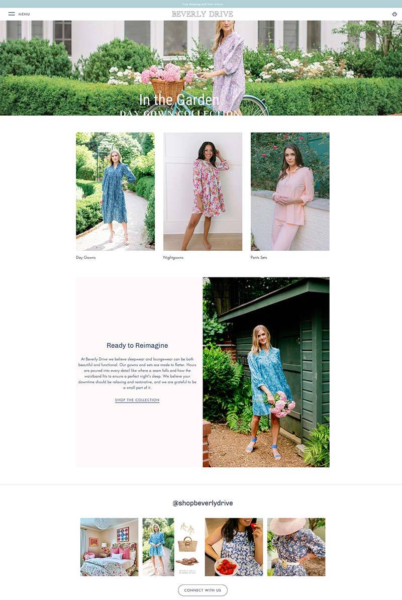 Beverly Drive 美国时尚家居服品牌海淘网站