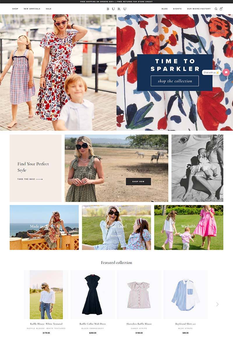 Shop BURU 美国时尚孕妇装品牌网站