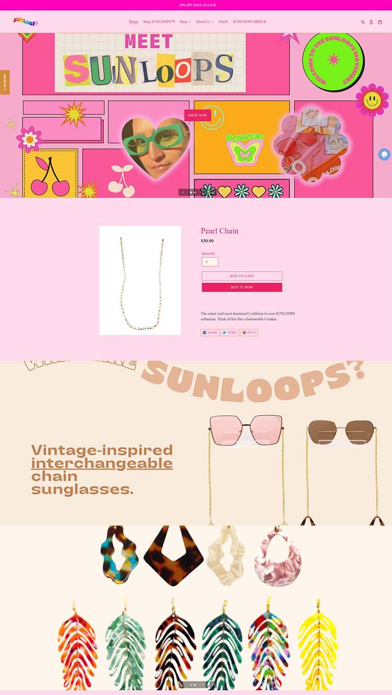 SUNLOOPS 美国复古太阳镜品牌购物网站