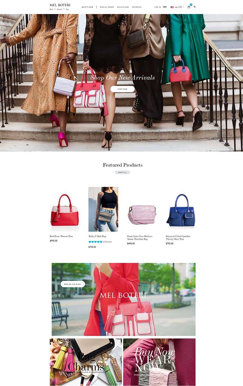 Mel Boteri 美国手袋配饰品牌购物网站