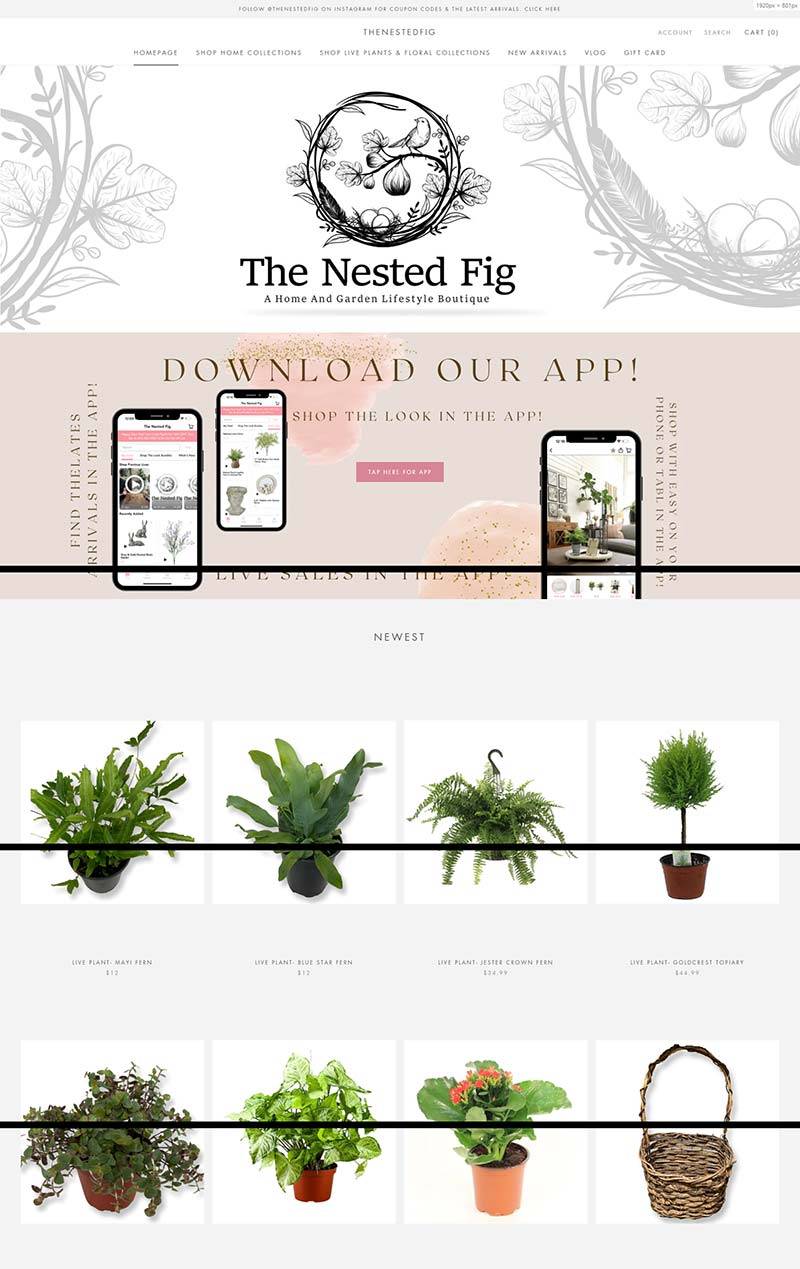 The Nested Fig 美国室内外装饰品牌购物网站