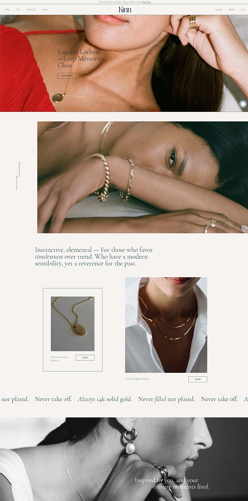 Kinn 美国高级珠宝品牌购物网站