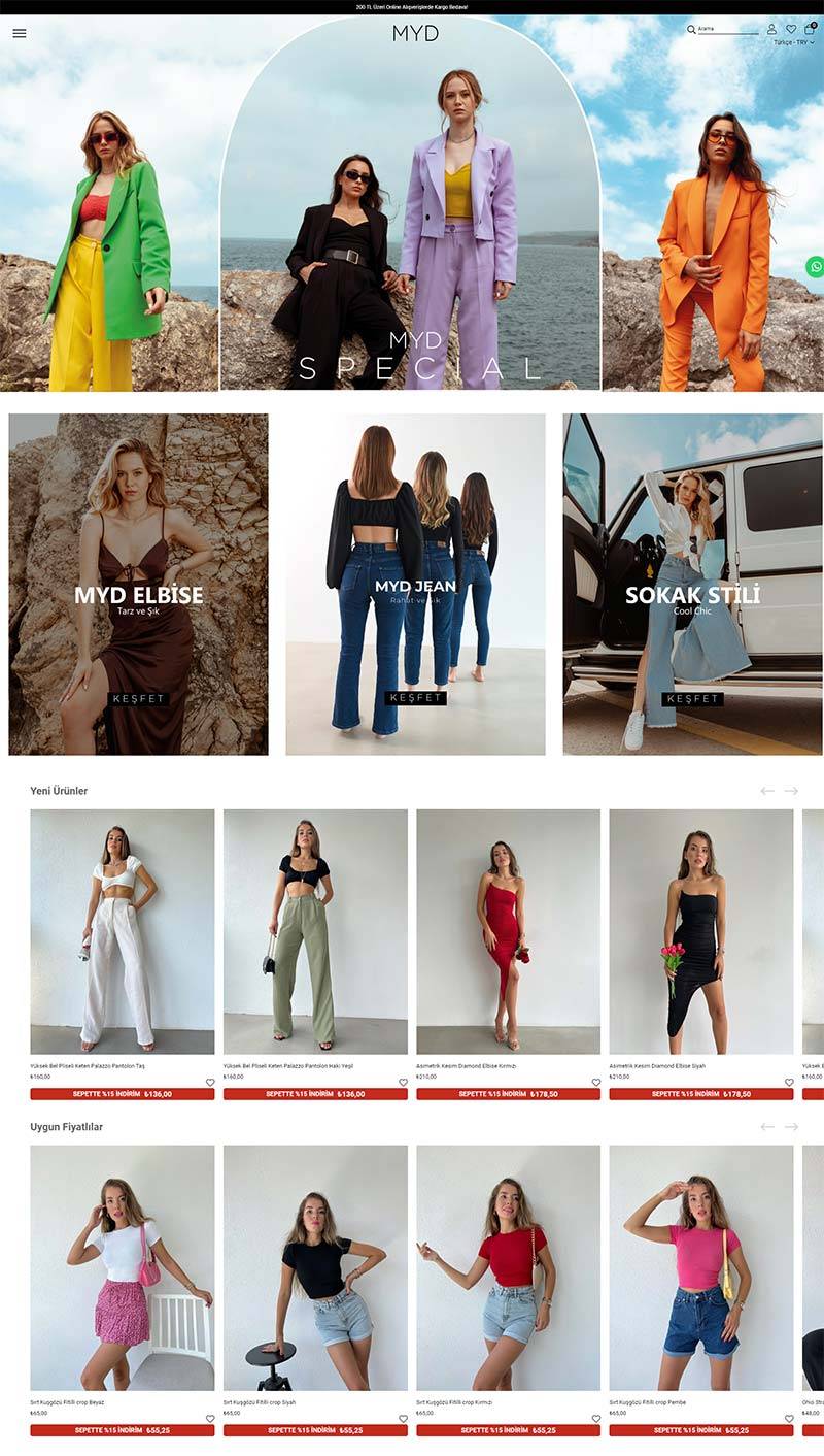 MYD 土耳其原创设计女装购物网站
