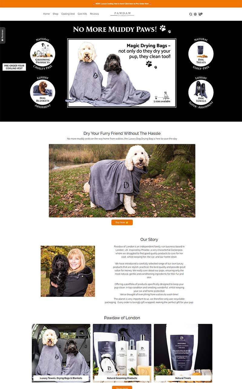 Pawdaw of London 英国宠物用品专营网站