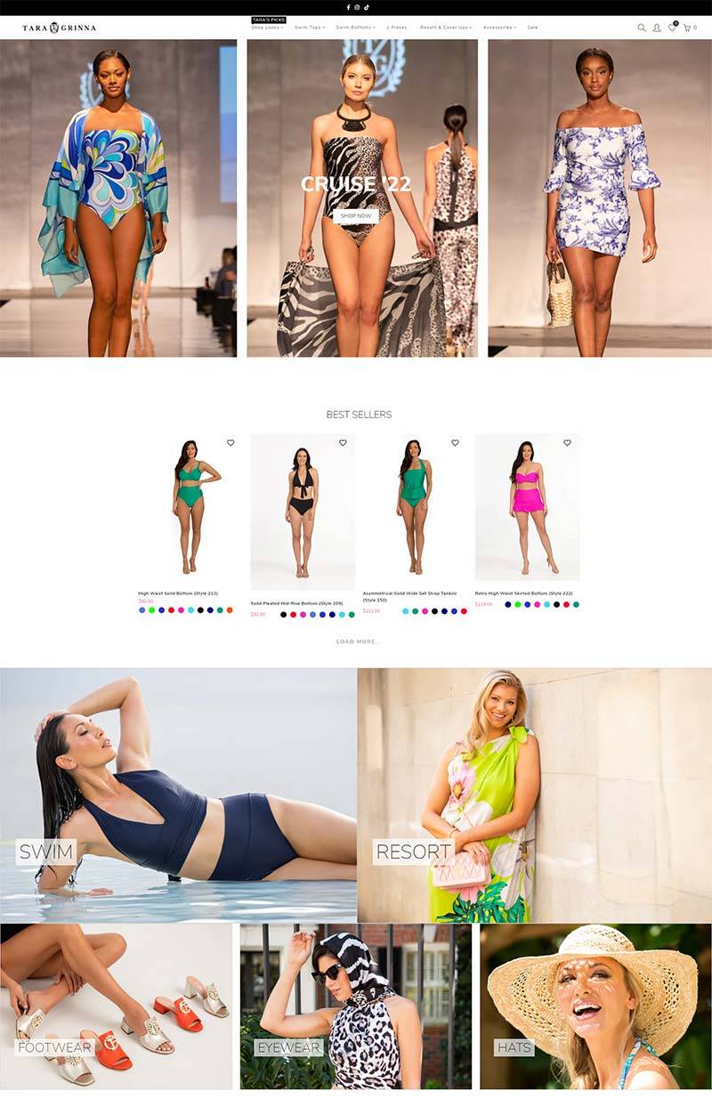Tara Grinna 美国奢华泳装内衣购物网站