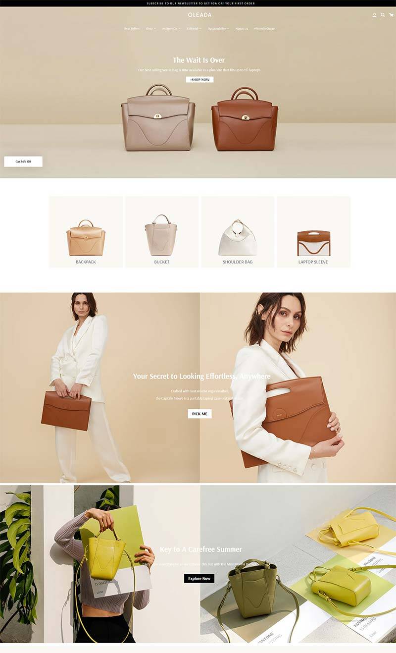 OLEADA 美国时尚女式工作包购物网站
