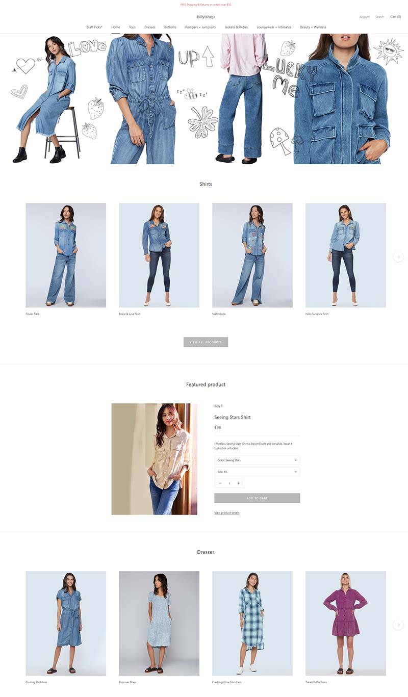 Billy T Shop 美国精品女装品牌购物网站