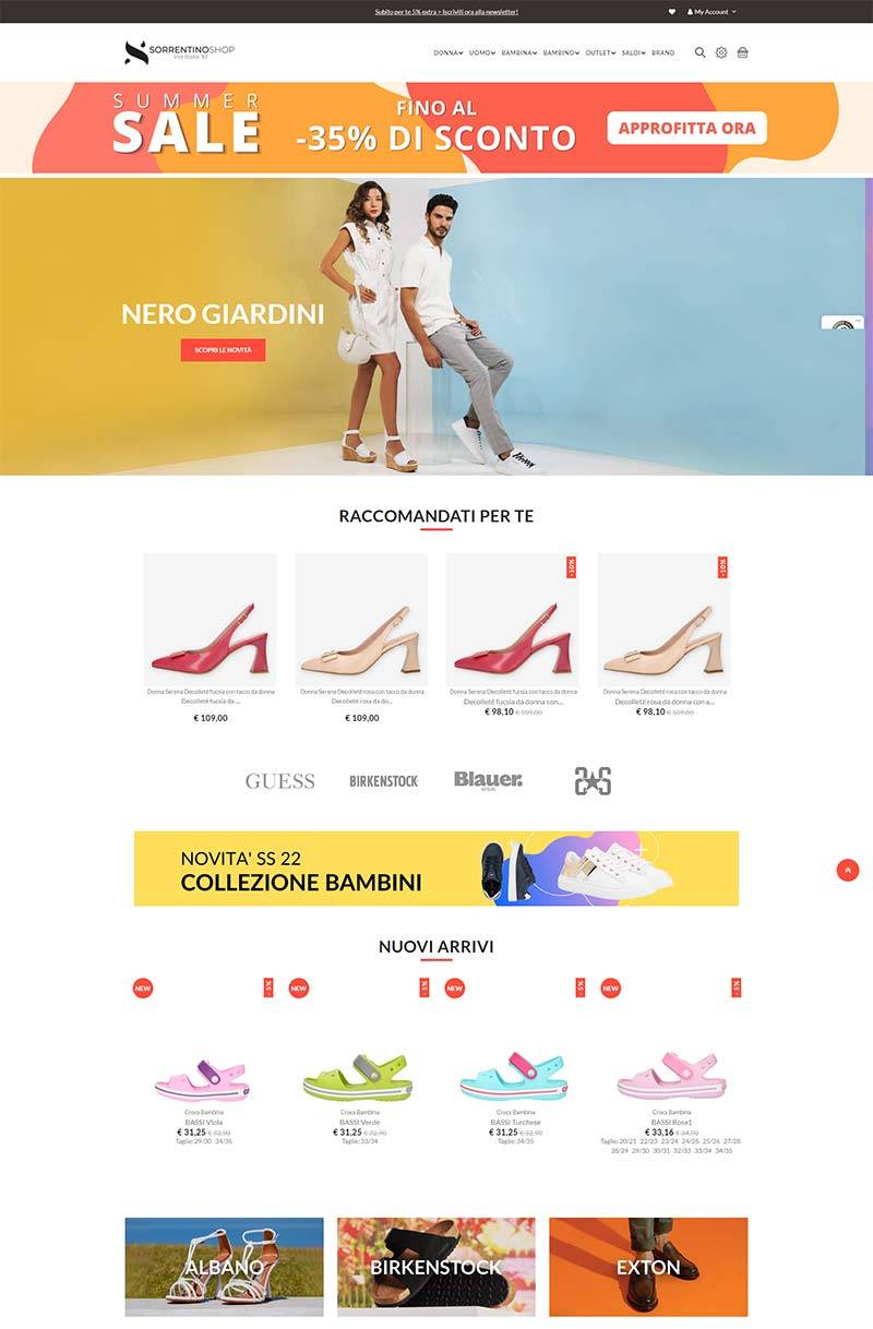 Sorrentinoshop 意大利时尚精品服饰购物网站