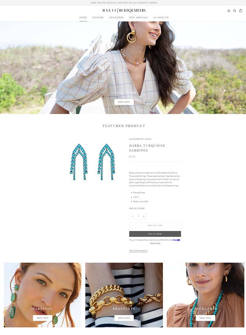 HAUTEheadquarters 美国设计师高级珠宝购物网站