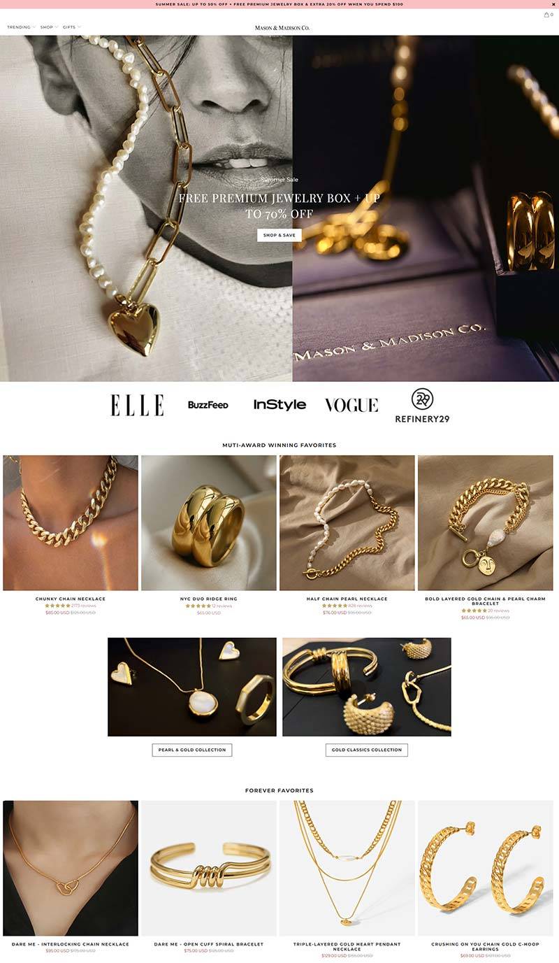 Mason & Madison Co 美国高级珠宝饰品购物网站