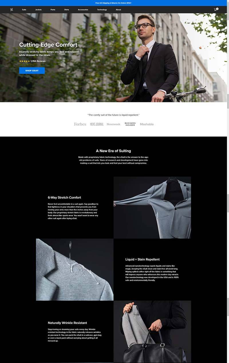 xSuit 美国现代男装品牌购物网站