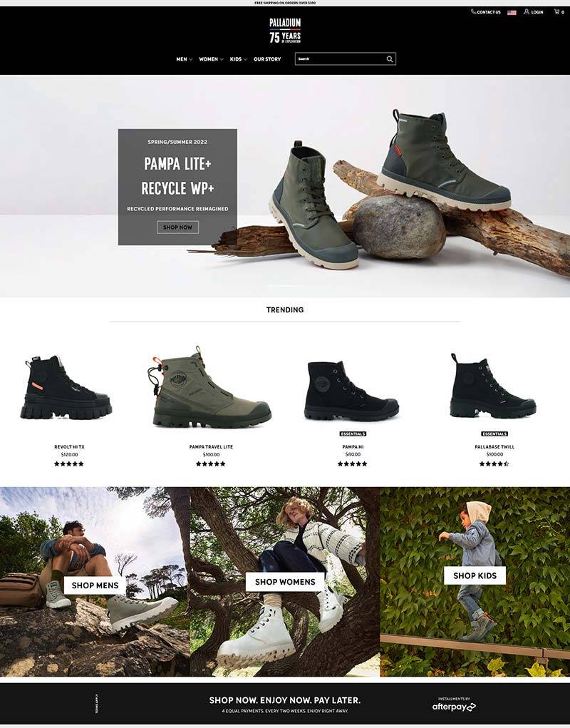 Palladium Boots 美国经典橡胶鞋品牌购物网站
