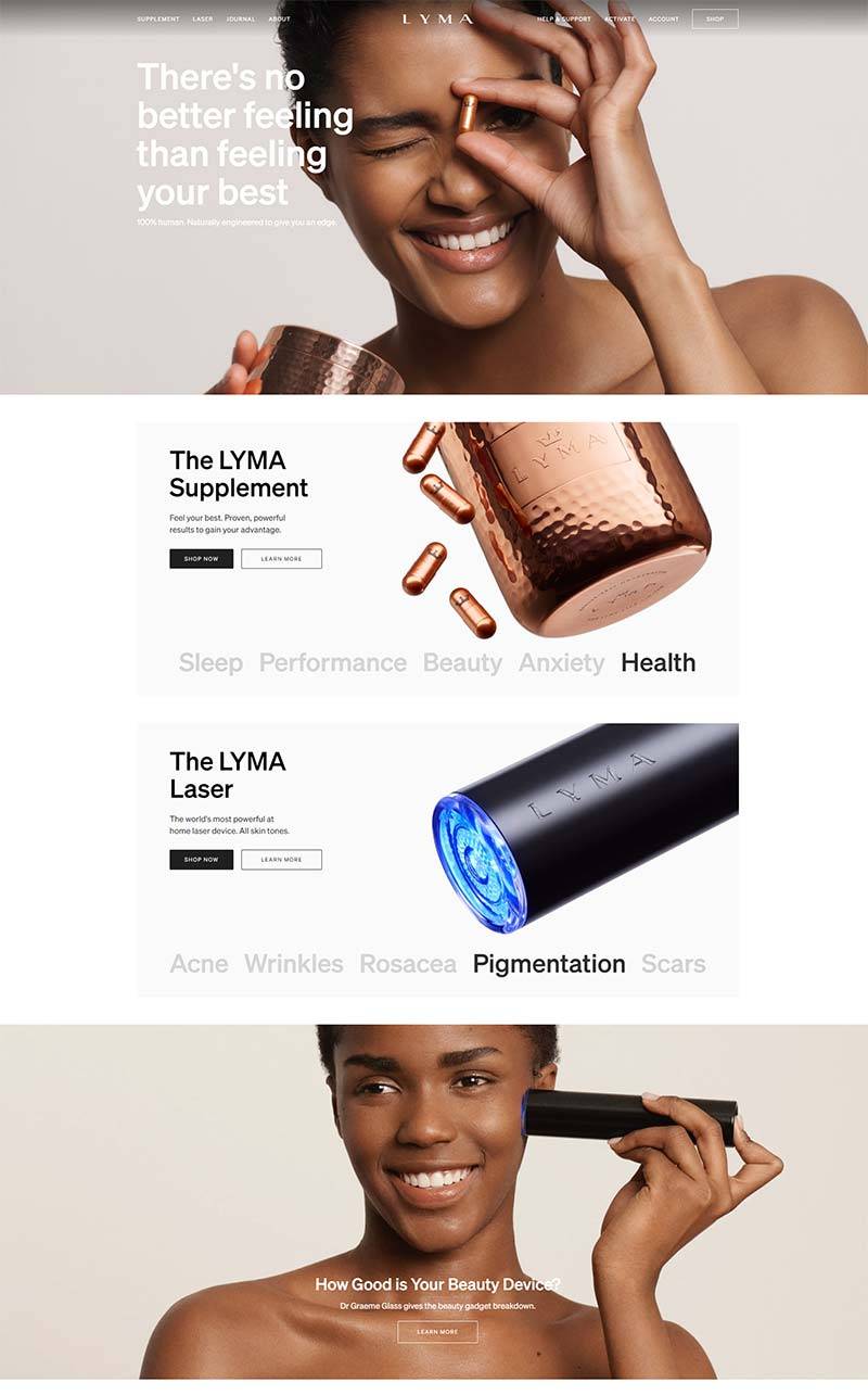 LYMA 英国皮肤护理产品购物网站