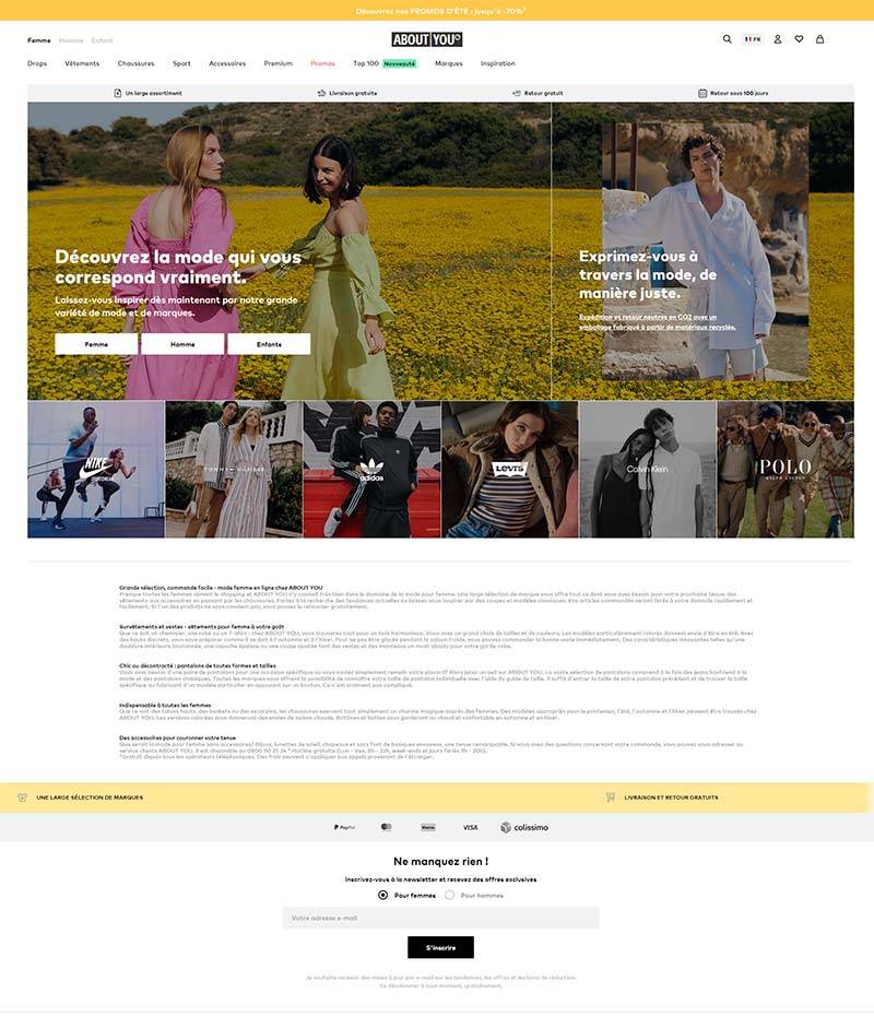 ABOUT YOU FR 德国女性时尚品牌法国官网