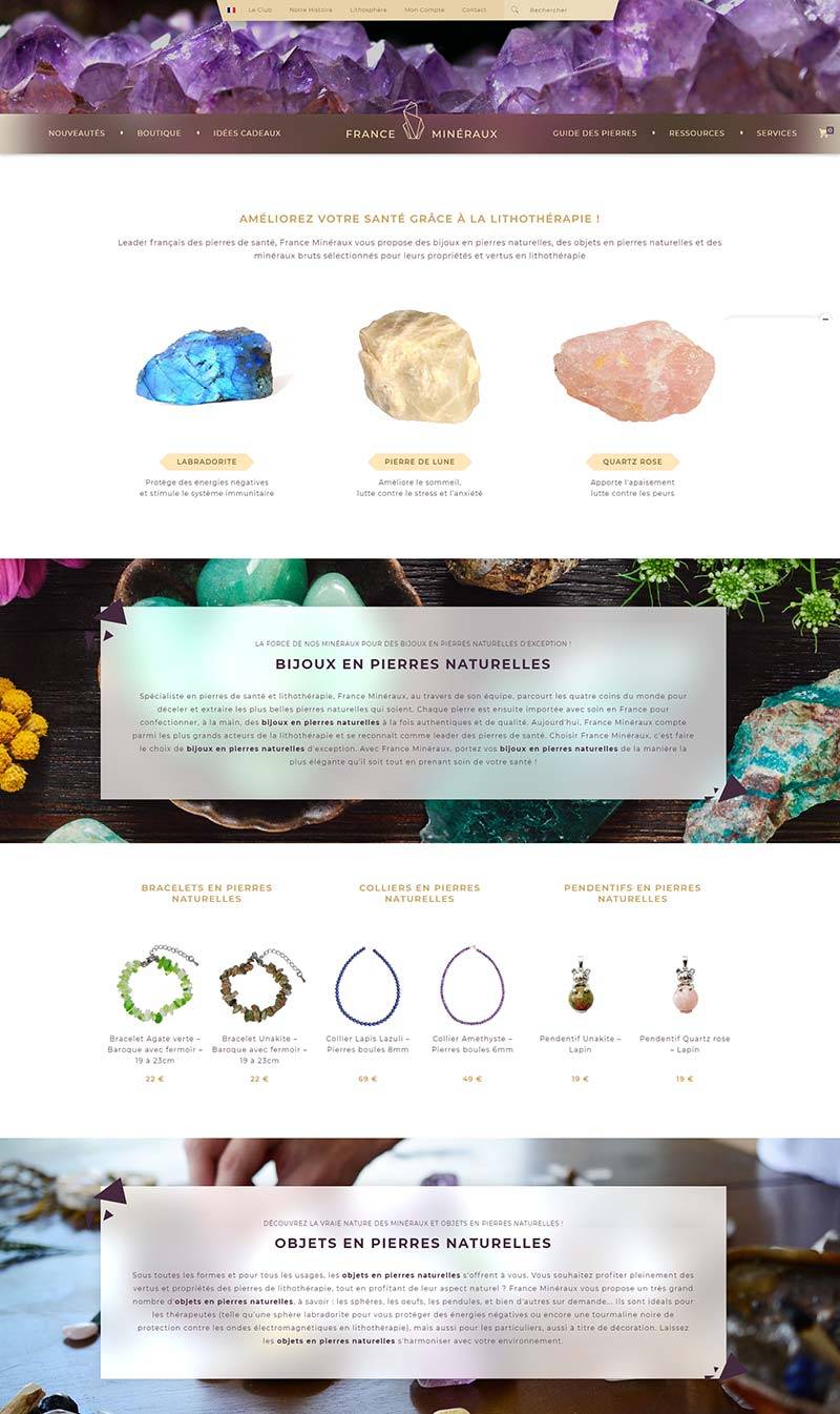 France Minerals 法国天然宝石饰品购物网站