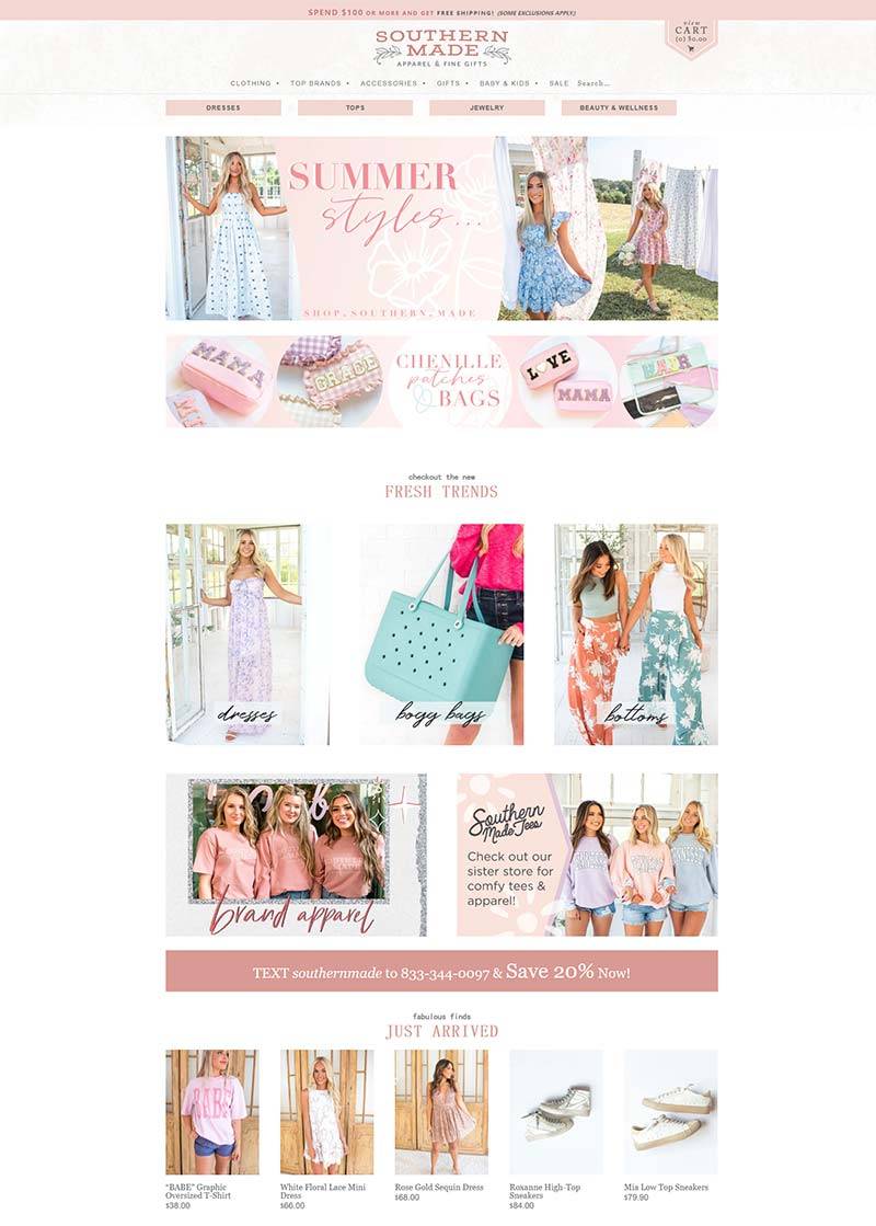 Southern Made 美国母婴服饰品牌购物网站