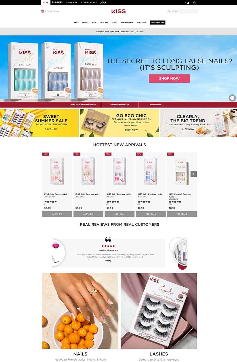 KISS 美国专业美容产品购物网站