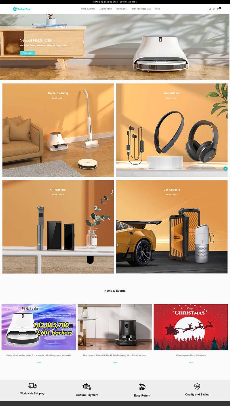 Gadgetplus 美国智能家居品牌购物网站