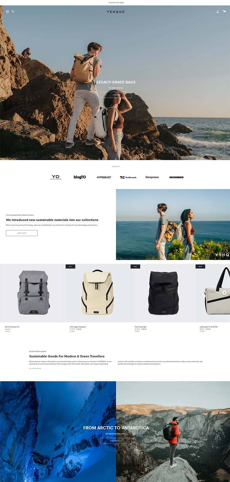 Venque 加拿大旅行背包品牌购物网站