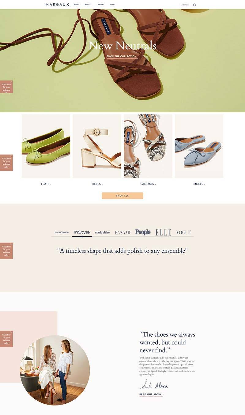 Margaux 美国舒适女鞋品牌购物网站