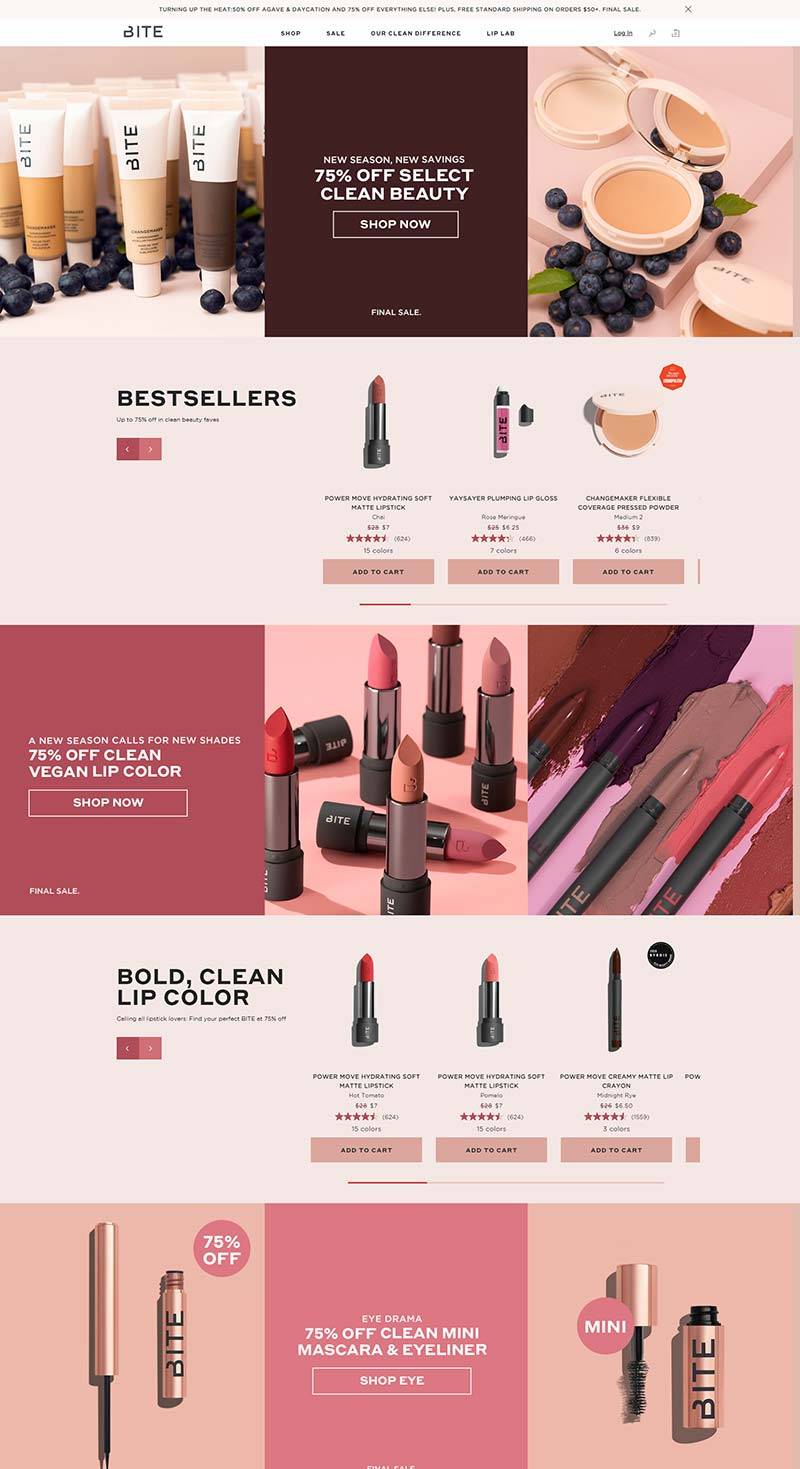 BITE Beauty 加拿大唇部美妆产品购物网站