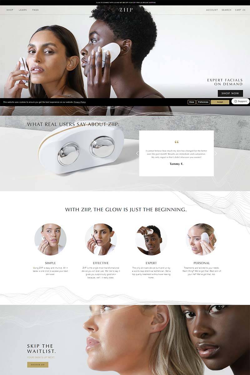 ZIIP Beauty 美国美容护肤仪购物网站
