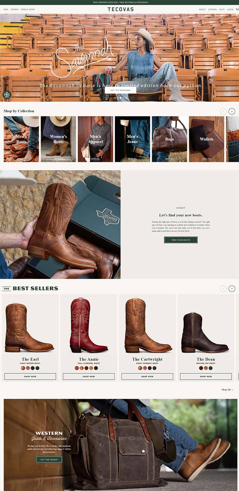 Tecovas 美国手工牛仔靴品牌购物网站