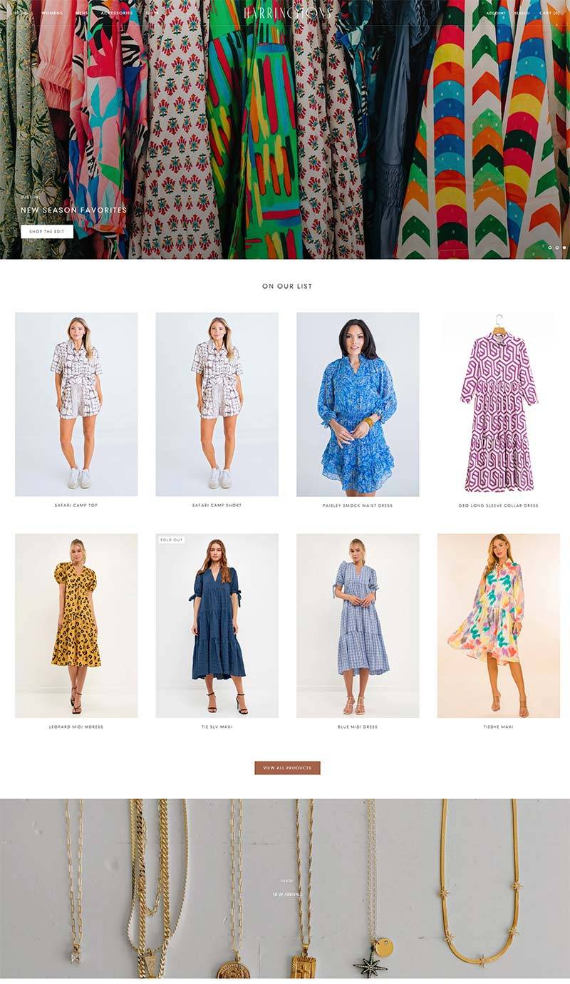 HARRINGTONS 美国经典现代女装购物网站