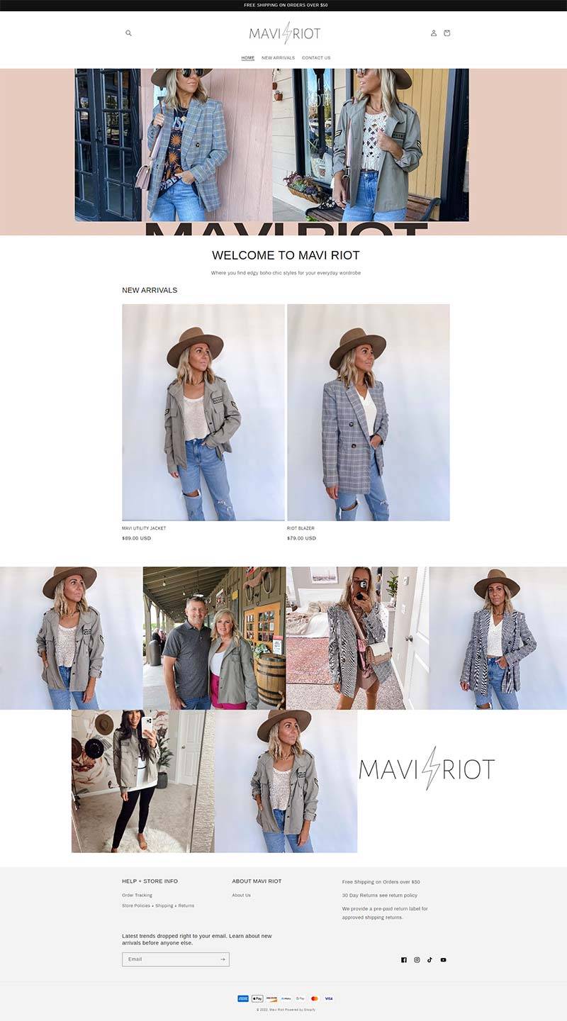MAVI RIOT 美国女装时尚品牌购物网站