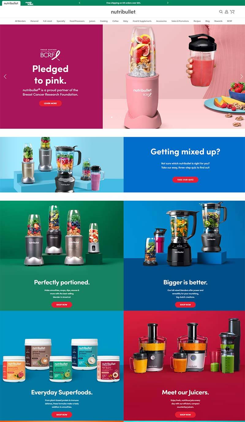 Nutribullet 美国家用榨汁机品牌购物网站