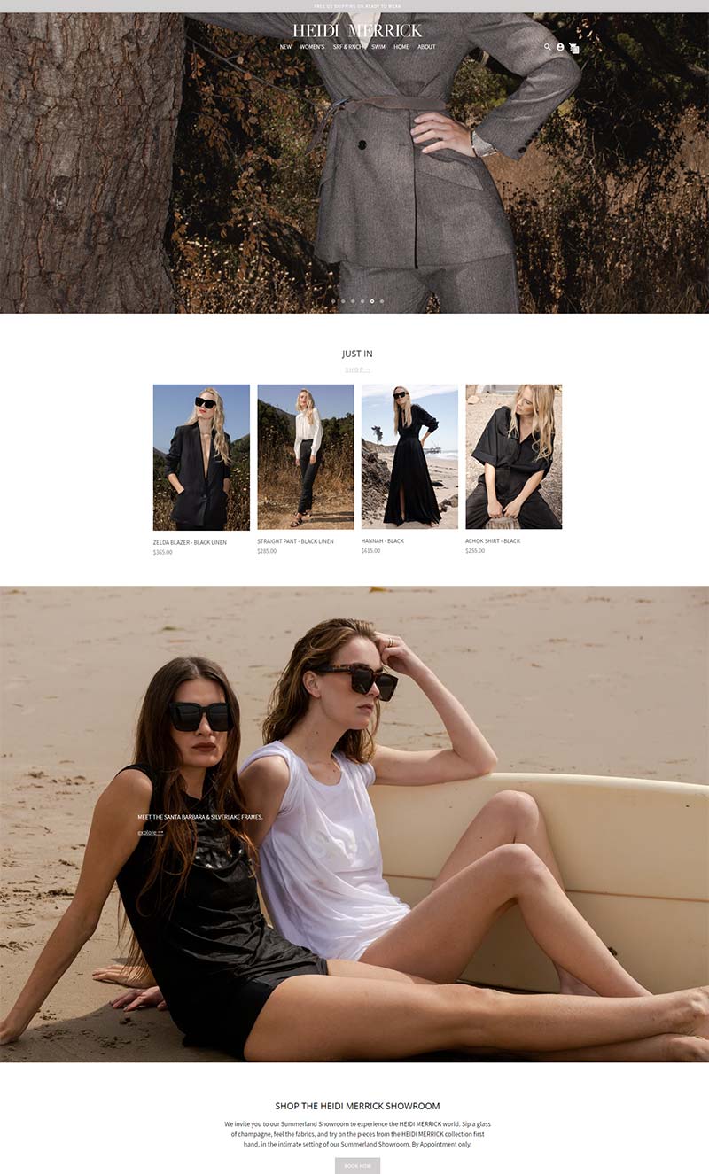 Heidi Merrick 美国设计师极简女装购物网站