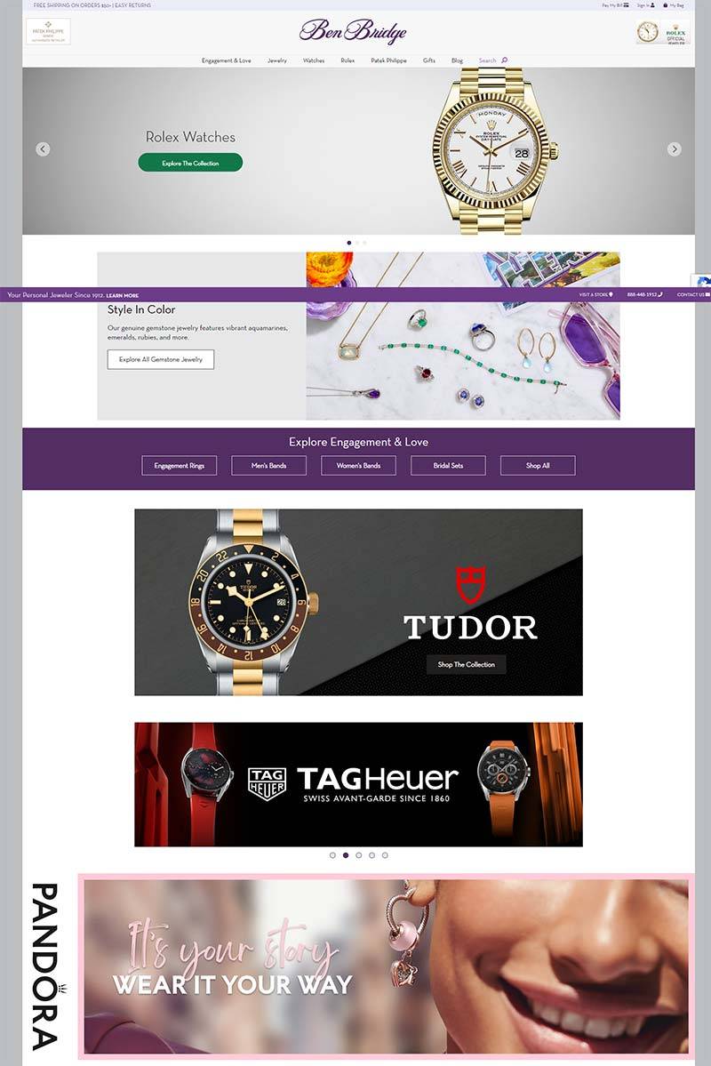Ben Bridge Jeweler 美国经典珠宝品牌购物网站
