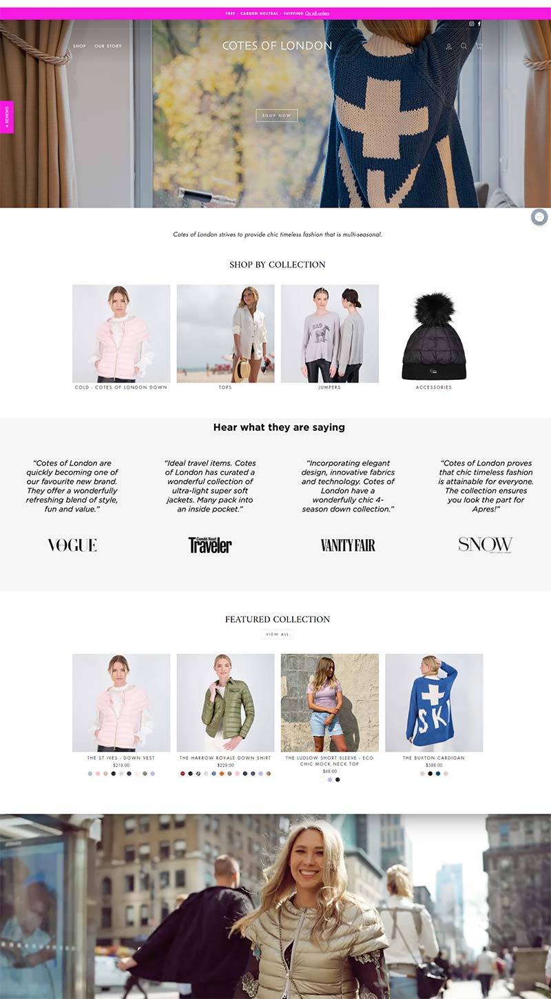 Cotes of London 美国时尚女士外套大衣购物网站