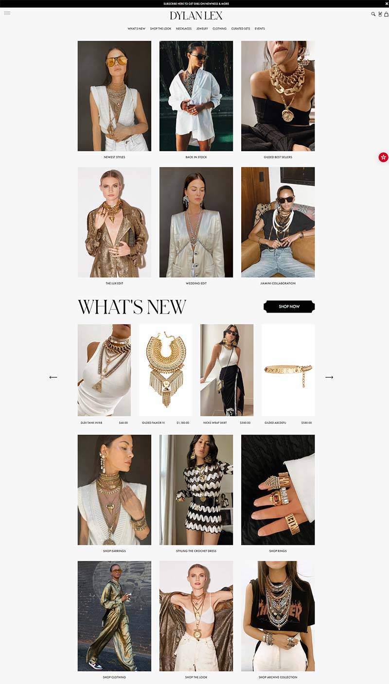 DYLANLEX 美国女性服装配饰品牌购物网站