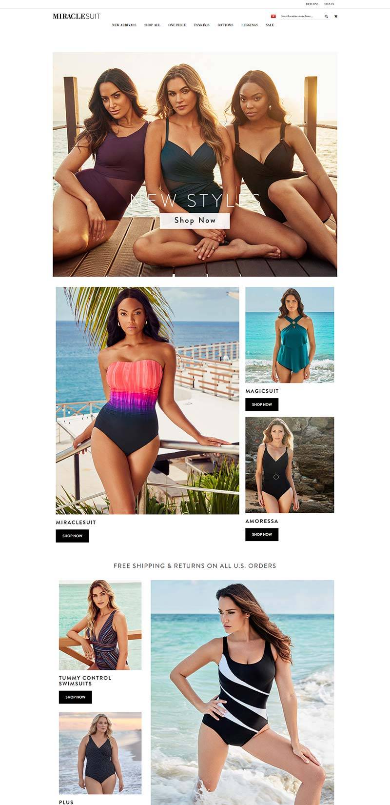 MiracleSuit 美国女士修身泳装购物网站